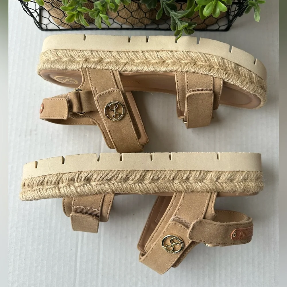 Sam & Libby Tan Kids Sandals size‎ 6.5